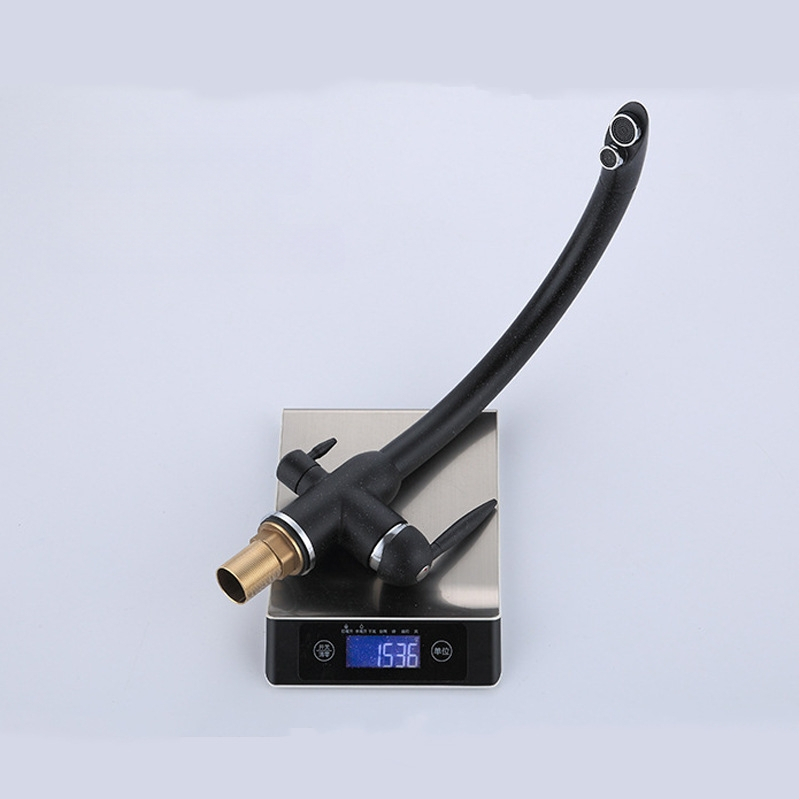 Teljesen rézből készült víztisztító csap 3–in–1 konyha és fürdőszoba számára, meleg/hideg, kerámiás patron, 0,8 MPa, 0–88°C, kihúzható kifolyó