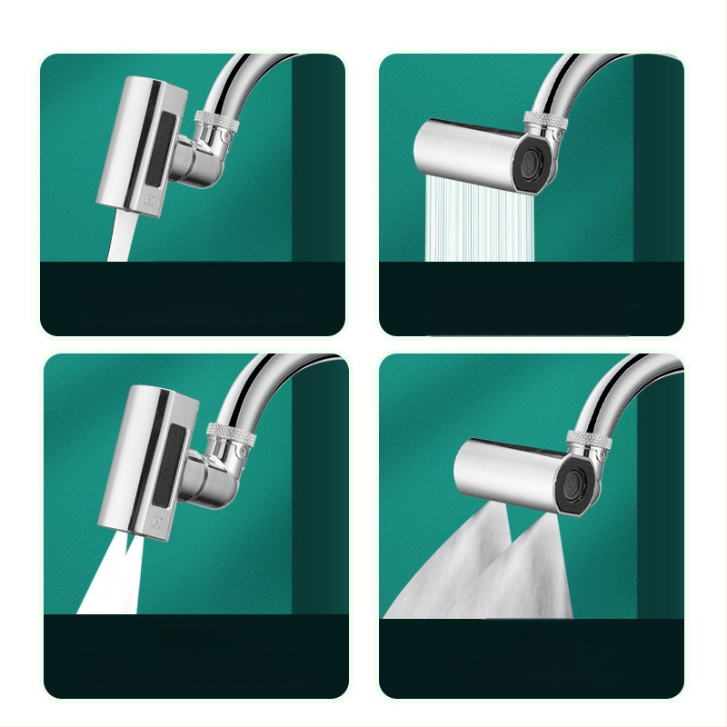 Kuhinjski faucet Raindance s mlaznicom, izlaz u obliku kaskade s četiri brzine, okretni izljev, protiv prskanja, tihi rad