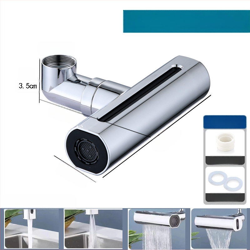 Kuhinjski faucet Raindance s mlaznicom, izlaz u obliku kaskade s četiri brzine, okretni izljev, protiv prskanja, tihi rad
