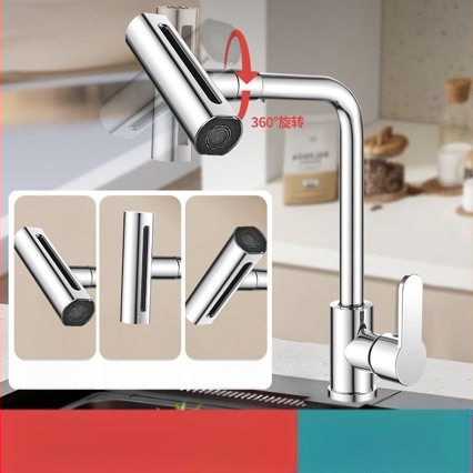 Limu LM1 virtuvės maišytuvas, varinis korpusas, keramikos disko vožtuvas, pasukamas ištekėjimas, elektroplakavimas paviršius, lengvas prabangos stilius