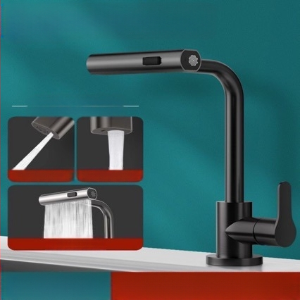 Limu LM1 virtuvės maišytuvas, varinis korpusas, keramikos disko vožtuvas, pasukamas ištekėjimas, elektroplakavimas paviršius, lengvas prabangos stilius