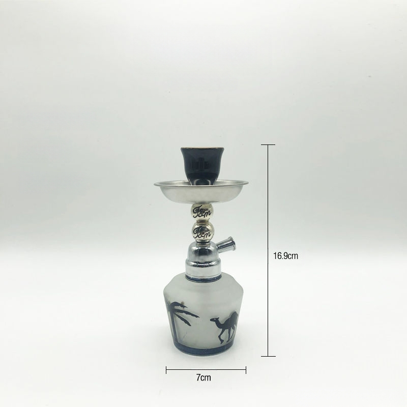 Mini vandens pypkės rinkinys su stikline vamzdele, elektroplatinis paviršius, Lions prekės ženklas, šiuolaikinis stilius