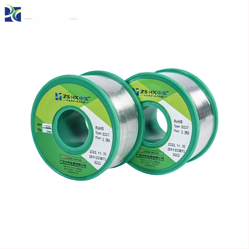 Žica za lemljenje, rolana, s rosin tokom, bez ispiranja — Zhongshi, serija bez olova/s olovom