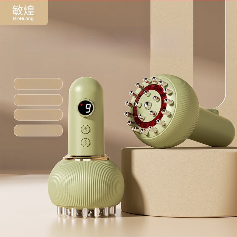 Minhuang KAMQ-0911-T Elektriskā gua sha ierīce, uzlādējama, taustiņu vadība, 1800mAh akumulators