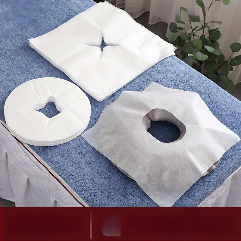 Vienkartinis veido rankšluostis su anga masažinei lovai, veido rankšluostis su anga, 140-170 g
