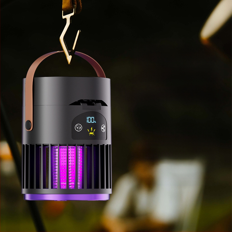 Stalo ventiliatorius su uodų naikinimo įrenginiu, 2-in-1, skirta kemperiams, įmontuota baterija 2000–4000 mAh, 5V/5W, 5 ašmenys