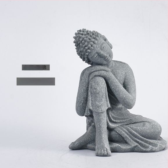 Μίνι άγαλμα Βούδα για ενυδρείο, διακοσμητικό πέτρινο Βούδα με Wenchang Pavilion, διακόσμηση βραχώδους κήπου