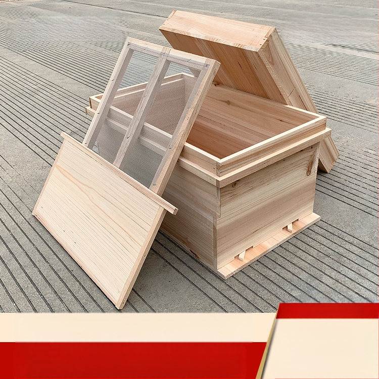 Гнездна и основна рамка за пчеларство, дървена от китайски смърч, полуготови, съвместими с китайски и италиански пчели