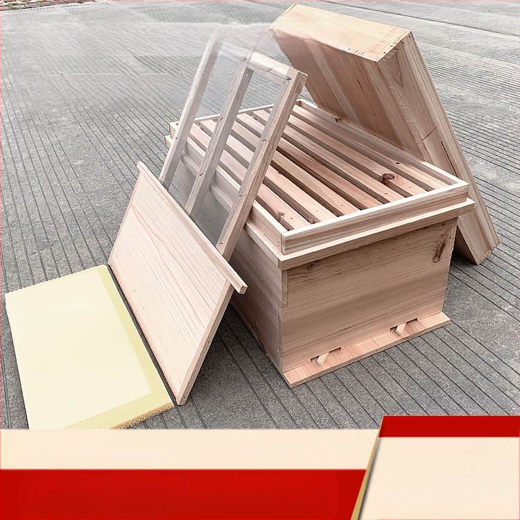 Гнездна и основна рамка за пчеларство, дървена от китайски смърч, полуготови, съвместими с китайски и италиански пчели