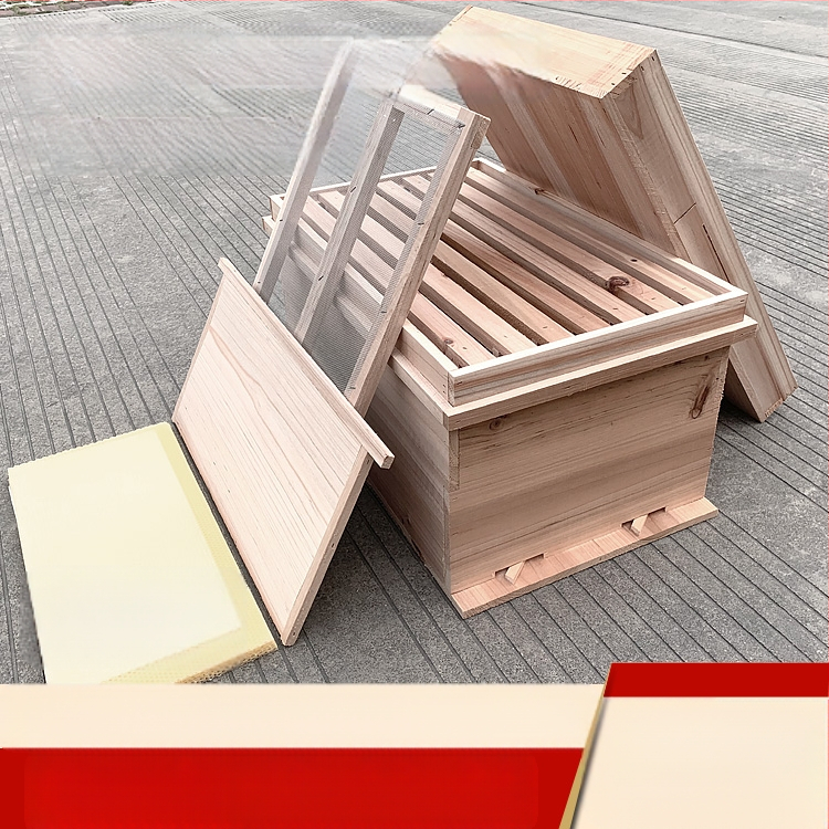 Гнездна и основна рамка за пчеларство, дървена от китайски смърч, полуготови, съвместими с китайски и италиански пчели