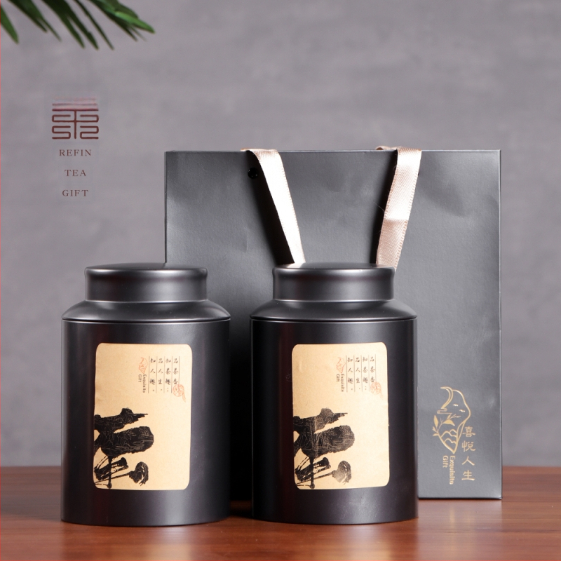 Metalinė arbatos laikymo skardinė, sandari, Kinijos stiliaus, talpa 100 g arba 200 g