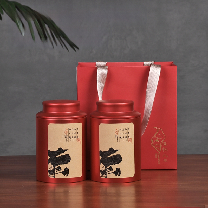 Metalinė arbatos laikymo skardinė, sandari, Kinijos stiliaus, talpa 100 g arba 200 g