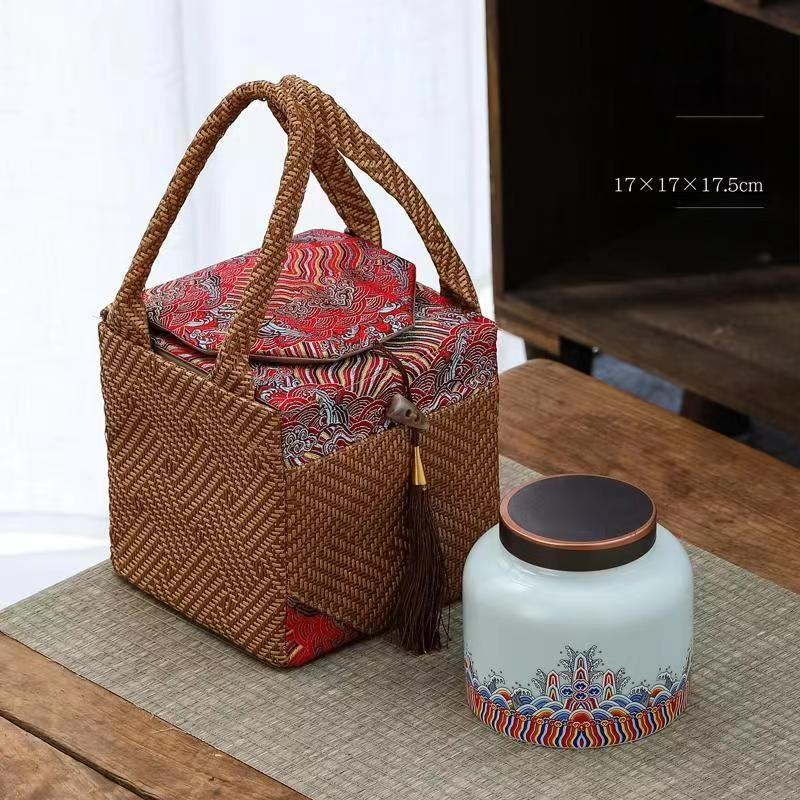 Keraaminiai arbatos skardinės dovaninėje dėžutėje, atsparios drėgmei, uždarytos, su įmonės logotipu spausdinta, 12 vnt