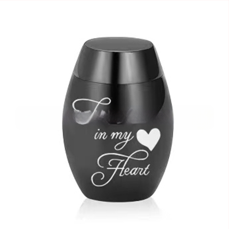 Ανοξείδωτο δοχείο τέφρας, μοντέρνος μινιμαλιστικός σχεδιασμός, ημιχειροκίνητη και μηχανολογικά υποβοηθούμενη χάραξη, προσαρμογή, διαθέσιμη εκτύπωση λογότυπου