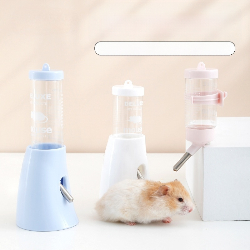 Plastmasas hamstera ūdens pudelīte ar bumbiņas dozatoru un pakarināmu turētāju, 100 g