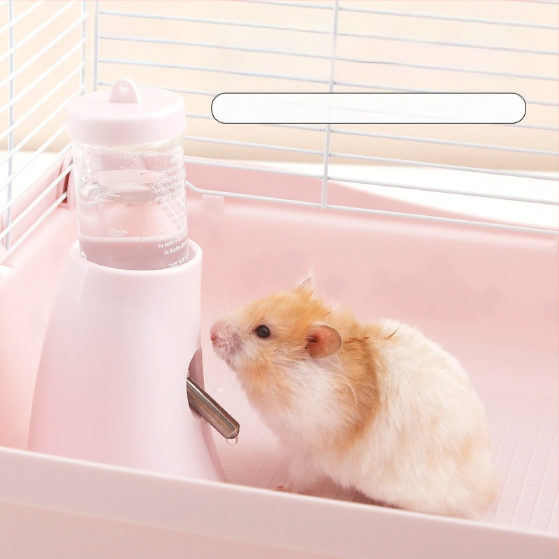 Plastmasas hamstera ūdens pudelīte ar bumbiņas dozatoru un pakarināmu turētāju, 100 g