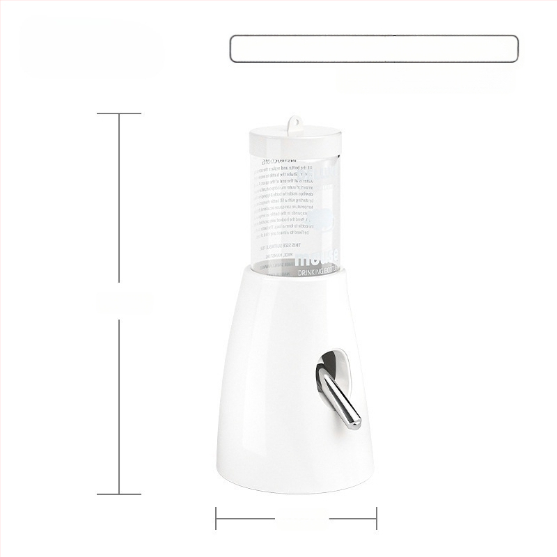 Plastmasas hamstera ūdens pudelīte ar bumbiņas dozatoru un pakarināmu turētāju, 100 g