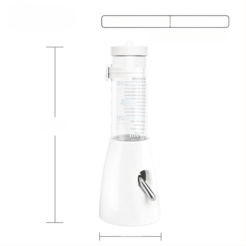 Plastmasas hamstera ūdens pudelīte ar bumbiņas dozatoru un pakarināmu turētāju, 100 g