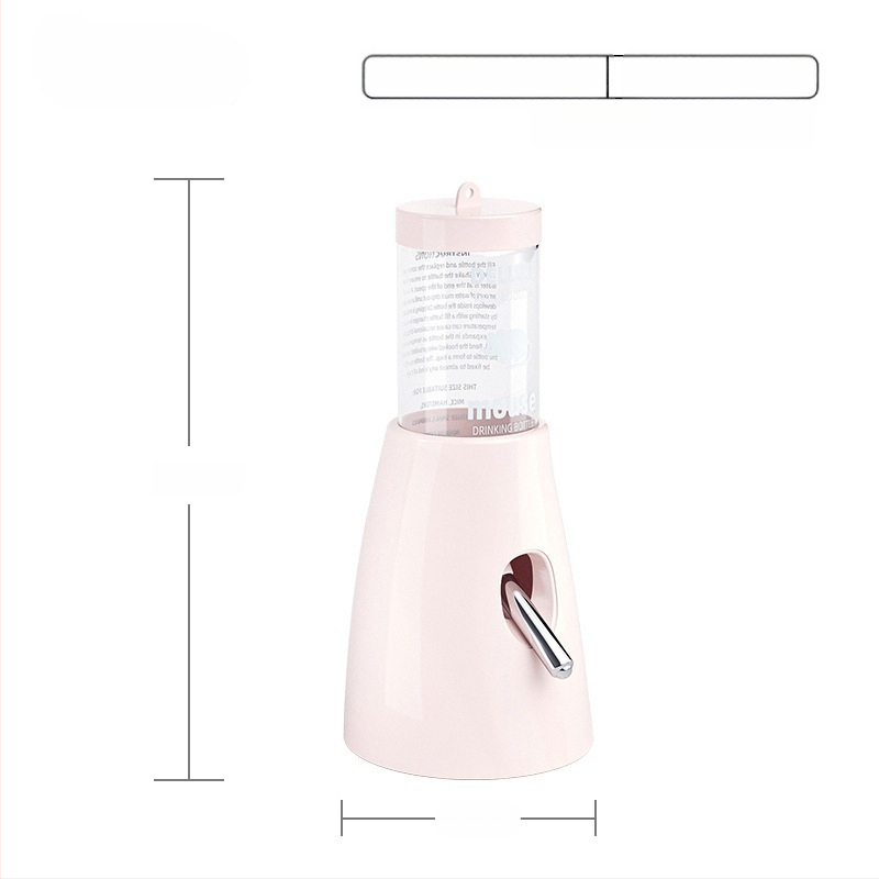 Plastmasas hamstera ūdens pudelīte ar bumbiņas dozatoru un pakarināmu turētāju, 100 g