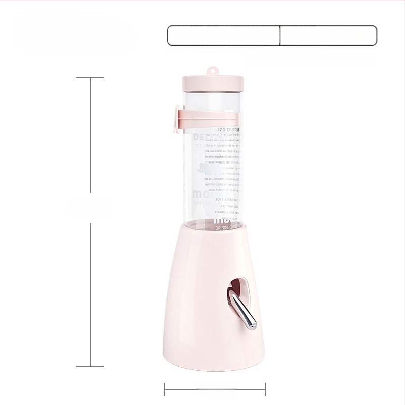 Plastmasas hamstera ūdens pudelīte ar bumbiņas dozatoru un pakarināmu turētāju, 100 g