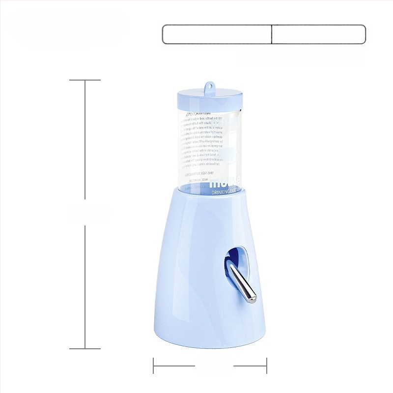 Plastmasas hamstera ūdens pudelīte ar bumbiņas dozatoru un pakarināmu turētāju, 100 g