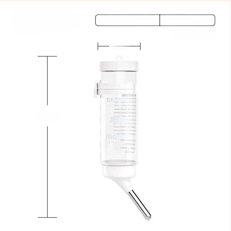 Plastmasas hamstera ūdens pudelīte ar bumbiņas dozatoru un pakarināmu turētāju, 100 g