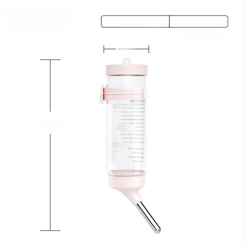 Plastmasas hamstera ūdens pudelīte ar bumbiņas dozatoru un pakarināmu turētāju, 100 g