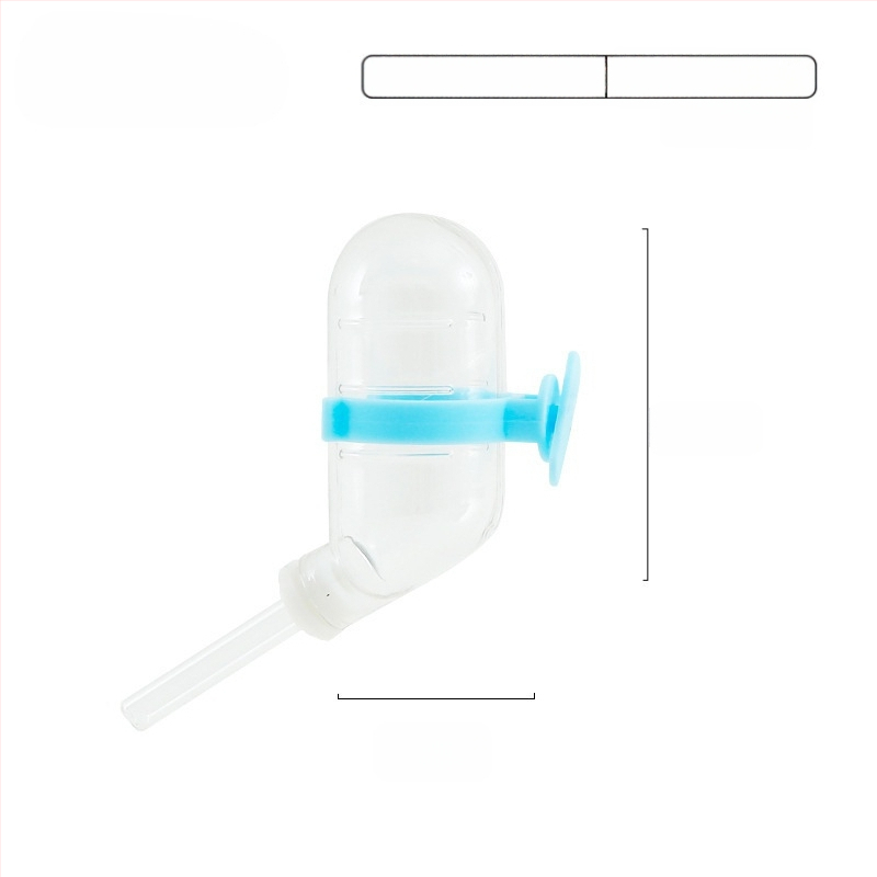 Plastmasas hamstera ūdens pudelīte ar bumbiņas dozatoru un pakarināmu turētāju, 100 g