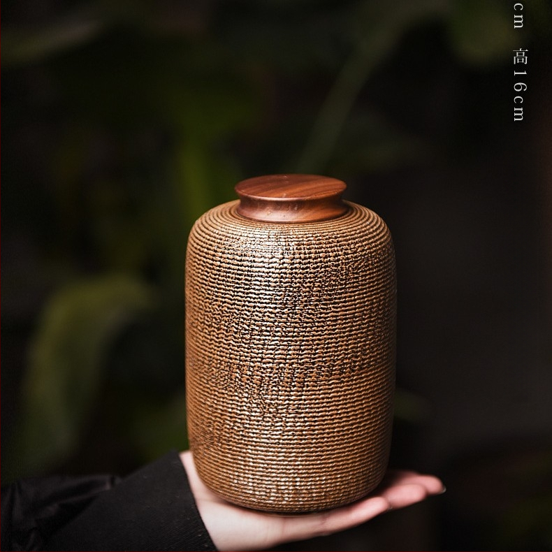 Keraminė celadon arbatos laikymo tara, sandariai uždaryta, prekinis ženklas Yiyun, dovanų dėžutė