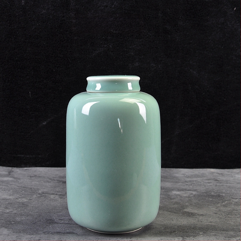 Keraminė celadon arbatos laikymo tara, sandariai uždaryta, prekinis ženklas Yiyun, dovanų dėžutė