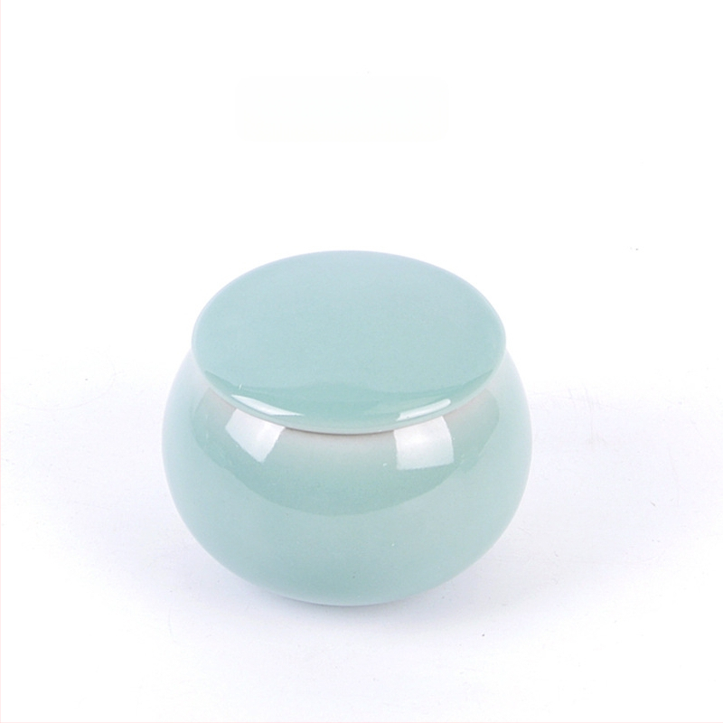 Keraminė celadon arbatos laikymo tara, sandariai uždaryta, prekinis ženklas Yiyun, dovanų dėžutė