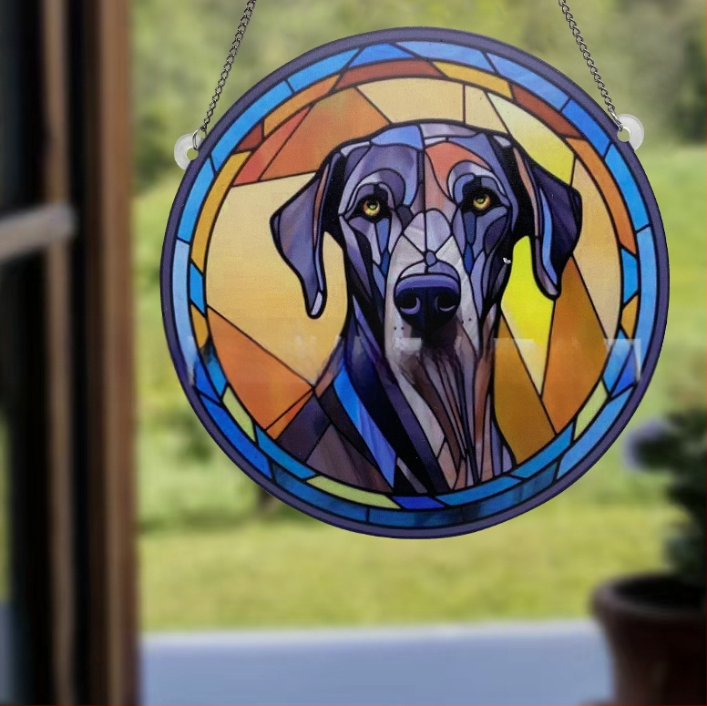 Διακοσμητικό παραθύρου με ακρυλικό σκύλο σε ζωγραφική, Huiyu, μοντέρνο στυλ τέχνης, εκτύπωση