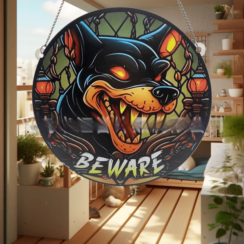 Διακοσμητικό παραθύρου με ακρυλικό σκύλο σε ζωγραφική, Huiyu, μοντέρνο στυλ τέχνης, εκτύπωση