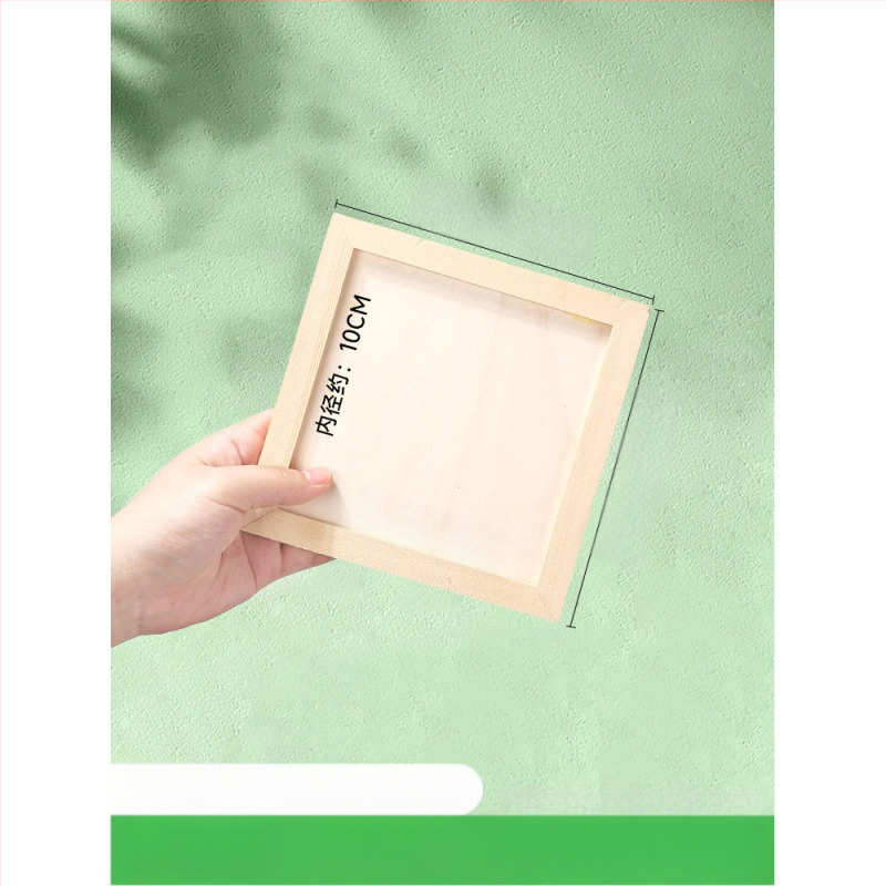 Глинена рамка за картина, дървена триизмерна рамка, стил карикатура, орнамент