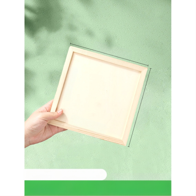 Глинена рамка за картина, дървена триизмерна рамка, стил карикатура, орнамент