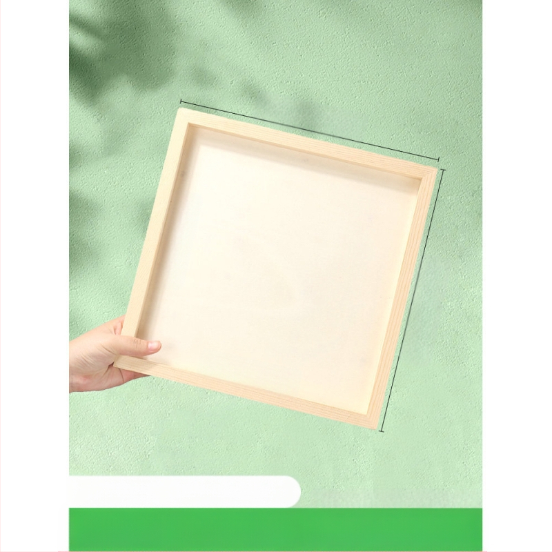 Глинена рамка за картина, дървена триизмерна рамка, стил карикатура, орнамент