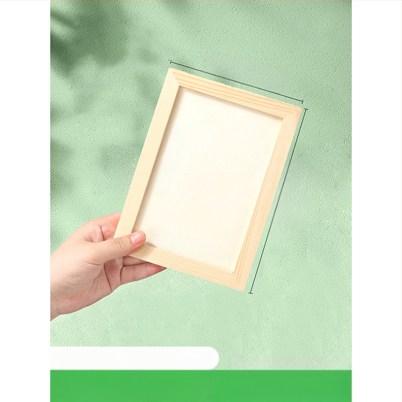 Глинена рамка за картина, дървена триизмерна рамка, стил карикатура, орнамент