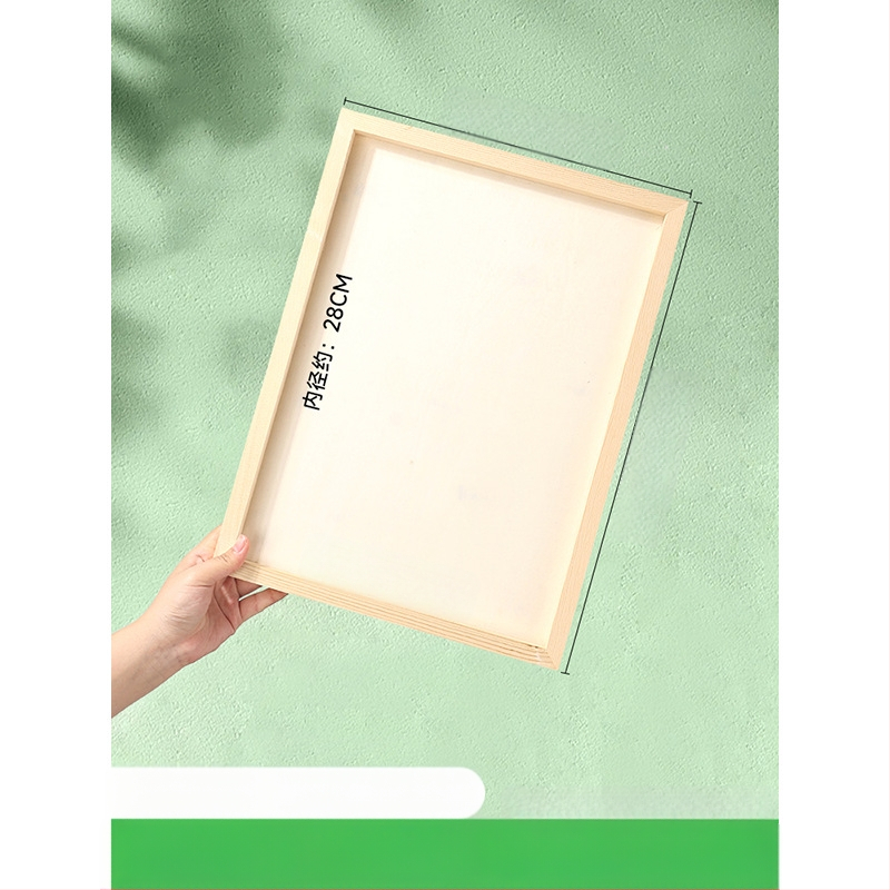 Глинена рамка за картина, дървена триизмерна рамка, стил карикатура, орнамент