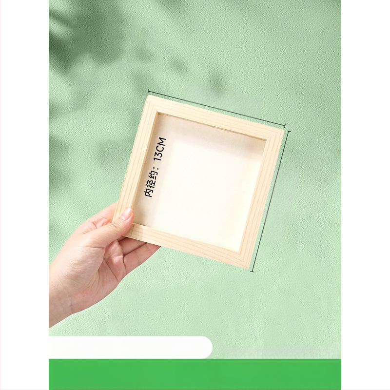 Глинена рамка за картина, дървена триизмерна рамка, стил карикатура, орнамент