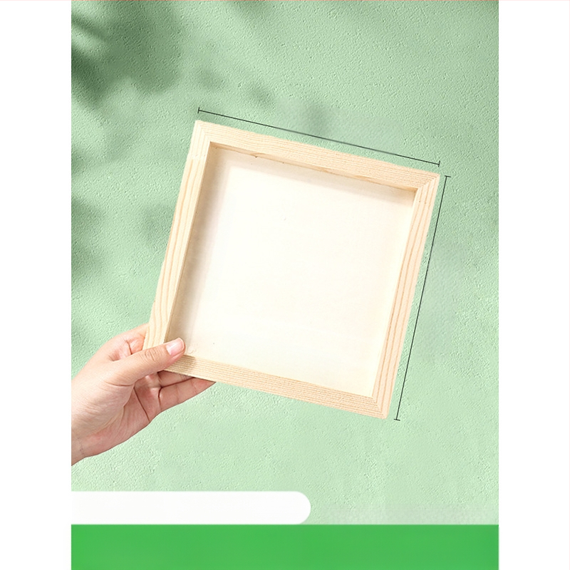 Глинена рамка за картина, дървена триизмерна рамка, стил карикатура, орнамент