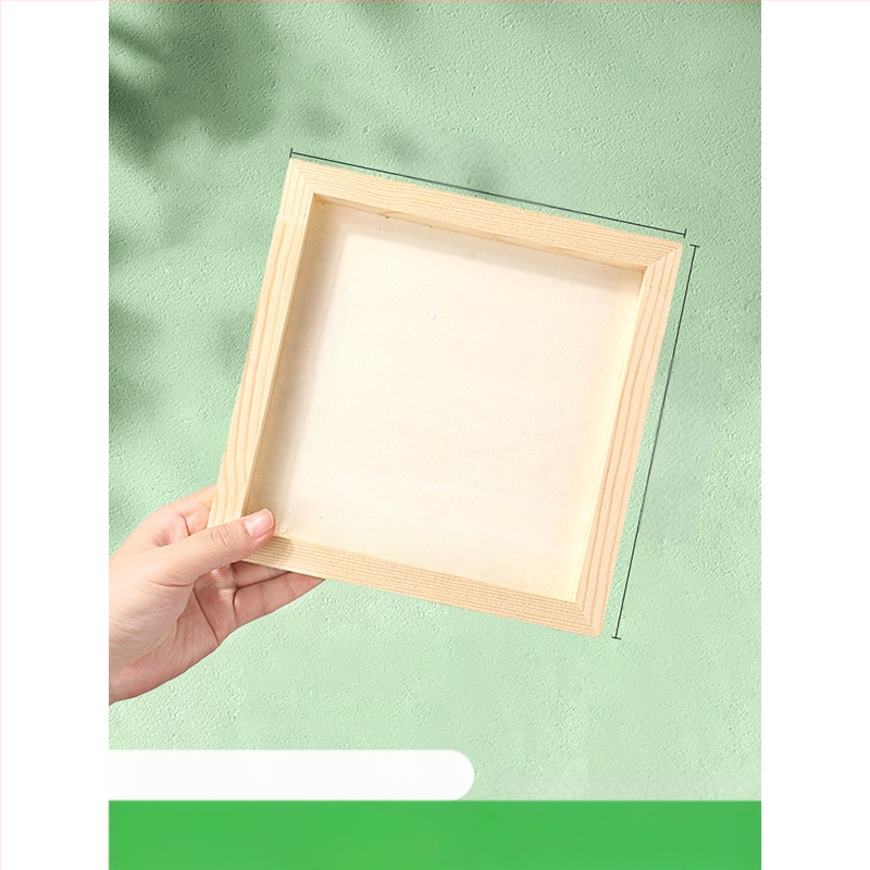 Глинена рамка за картина, дървена триизмерна рамка, стил карикатура, орнамент