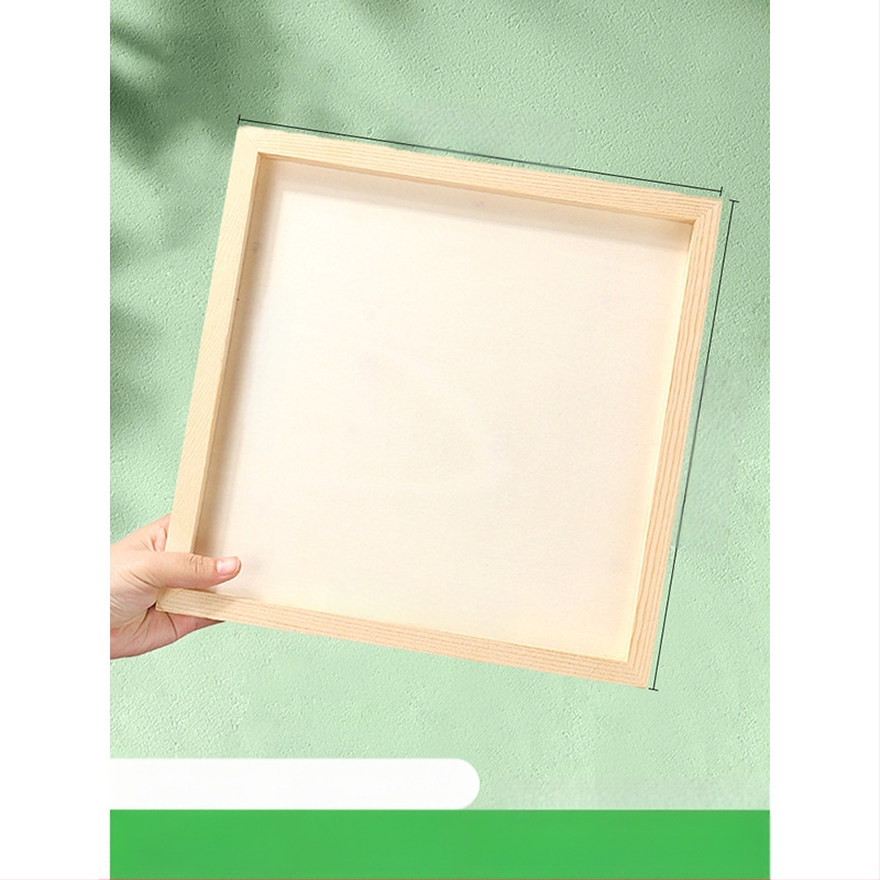 Глинена рамка за картина, дървена триизмерна рамка, стил карикатура, орнамент