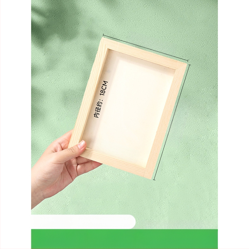 Глинена рамка за картина, дървена триизмерна рамка, стил карикатура, орнамент