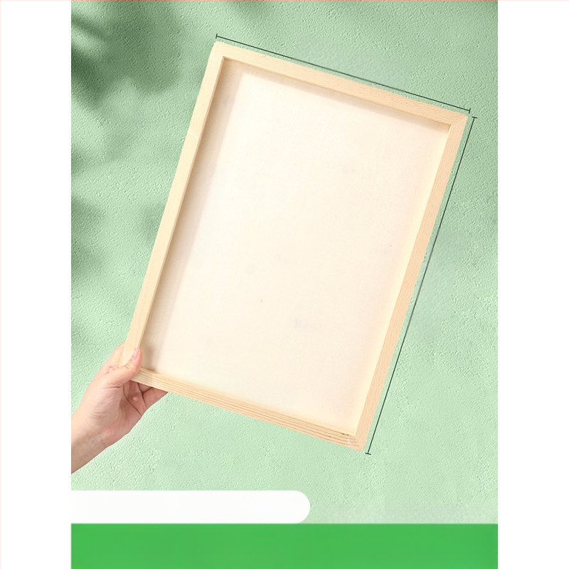 Глинена рамка за картина, дървена триизмерна рамка, стил карикатура, орнамент