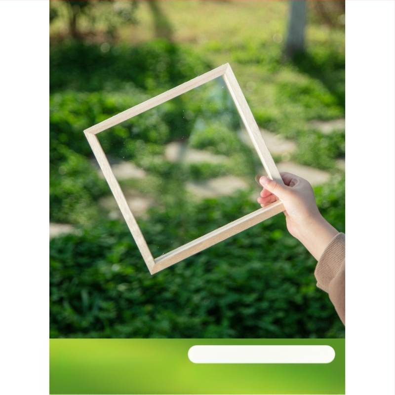 Глинена рамка за картина, дървена триизмерна рамка, стил карикатура, орнамент