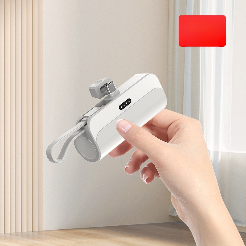 Kapsulės formos nešiojamas energijos bankas 5000mAh, 10W greitas įkrovimas, 5V įėjimas, AFC protokolas