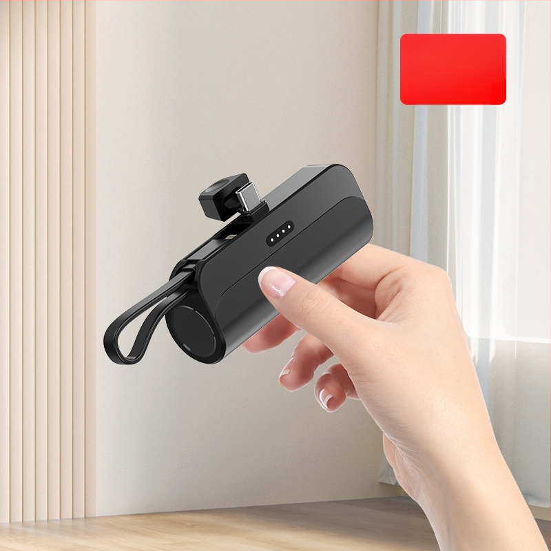 Kapsulės formos nešiojamas energijos bankas 5000mAh, 10W greitas įkrovimas, 5V įėjimas, AFC protokolas