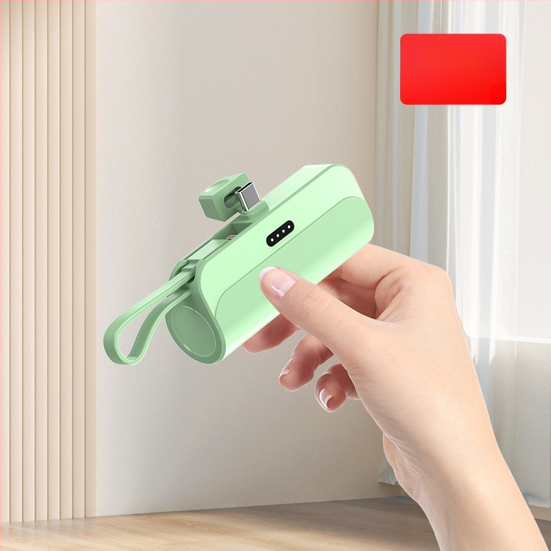 Kapsulės formos nešiojamas energijos bankas 5000mAh, 10W greitas įkrovimas, 5V įėjimas, AFC protokolas