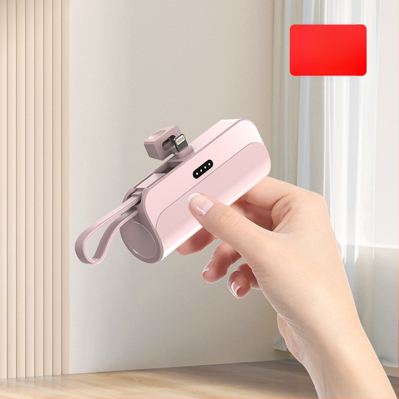 Kapsulės formos nešiojamas energijos bankas 5000mAh, 10W greitas įkrovimas, 5V įėjimas, AFC protokolas