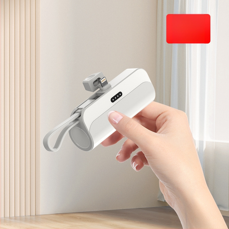 Kapsulės formos nešiojamas energijos bankas 5000mAh, 10W greitas įkrovimas, 5V įėjimas, AFC protokolas